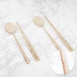 SEOCHON Lotus Titanium Cutlery Set for Two _ Timeless Design & Premium Quality _Made In Korea